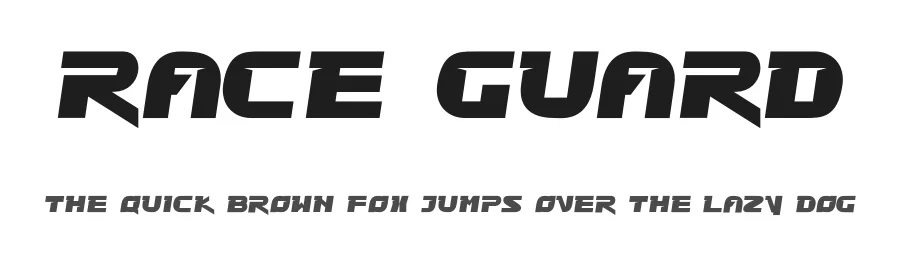 Race Guard by | Prast Art | - https://dayfonts.com/prast-art/ — Display Font