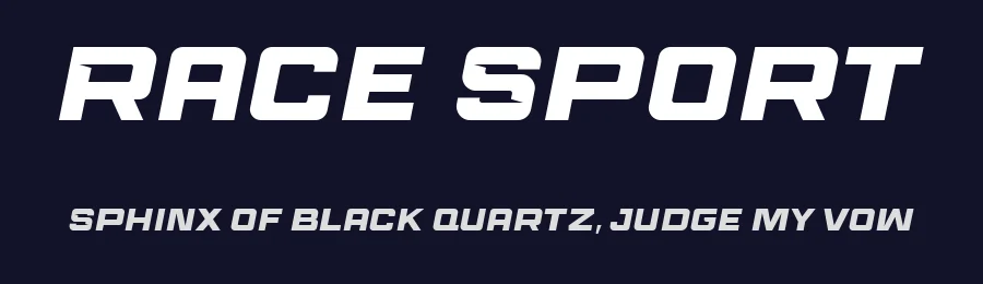 Race Sport by Namara Creative — Display Font — thumbnail 2