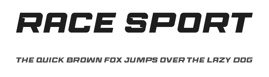 Race Sport by Namara Creative — Display Font