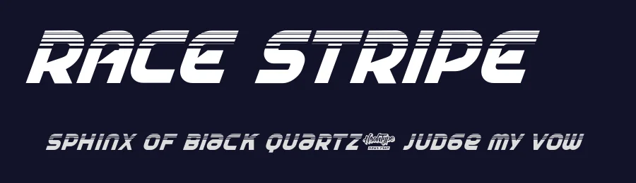 Race Stripe by Noah Type — Display Font — thumbnail 2