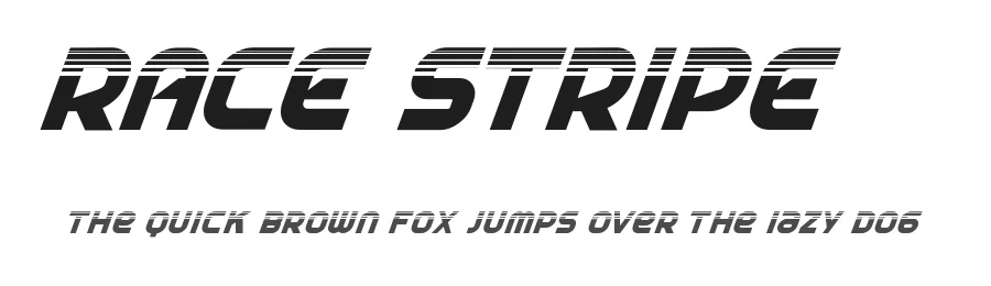 Race Stripe by Noah Type — Display Font