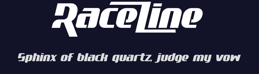 Raceline by Mocha Frappuccino — Display Font — thumbnail 2