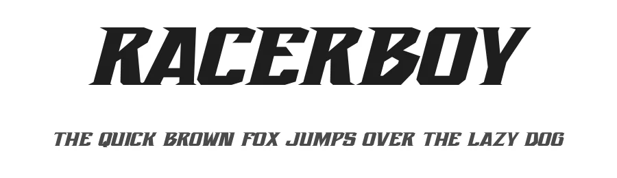 Racerboy by Gassstype โ Display Font