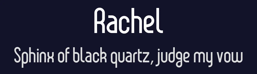 Rachel by Benoît Sjöholm — Sans Serif Font — thumbnail 2