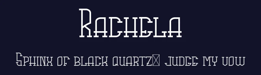 Rachela by erik5541 — Decorative Font — thumbnail 2