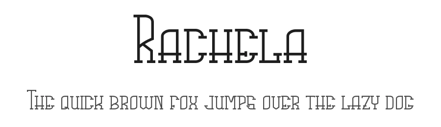 Rachela by erik5541 — Decorative Font