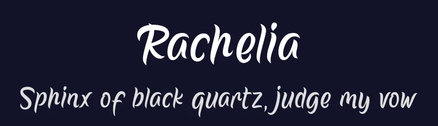 Rachelia by 7NTypes — Script Handwritten Font — thumbnail 2