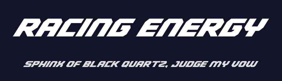 Racing Energy by Multype Studio — Display Font — thumbnail 2