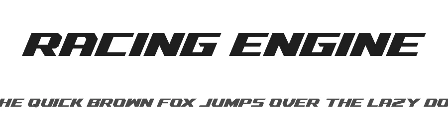 Racing Engine by Multype Studio โ Display Font