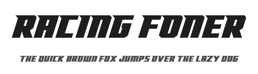 Racing Foner by Multype Studio — Display Font