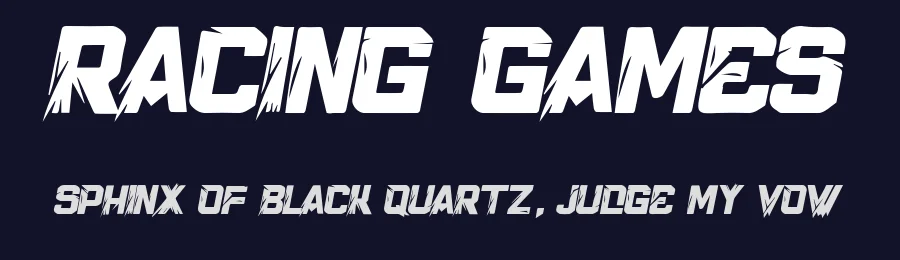 Racing Games by Octotype  | Thomas Boucherie — Display Font — thumbnail 2