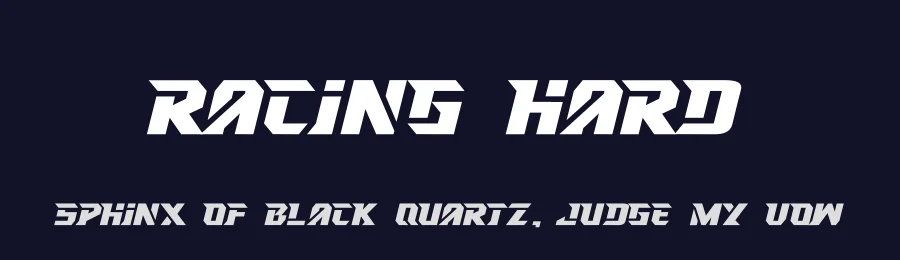 Racing Hard by GFR Creative — Display Font — thumbnail 2