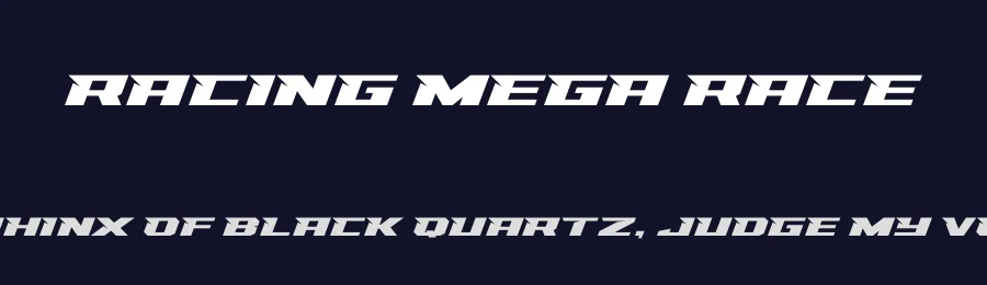 Racing Mega Race by Multype Studio — Display Font — thumbnail 2