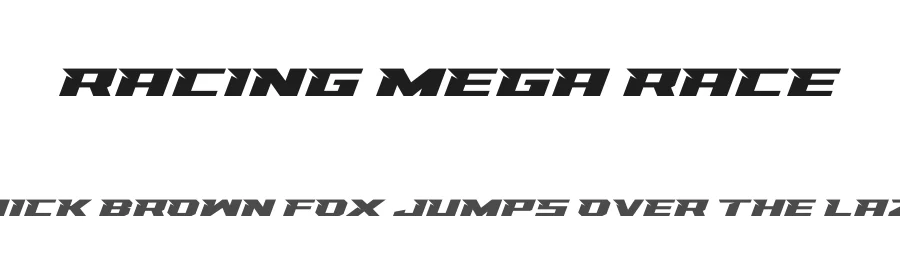 Racing Mega Race by Multype Studio — Display Font