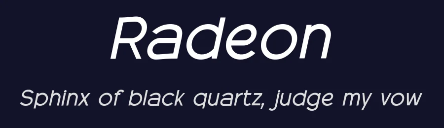 Radeon by ToniStudio — Sans Serif Font — thumbnail 2
