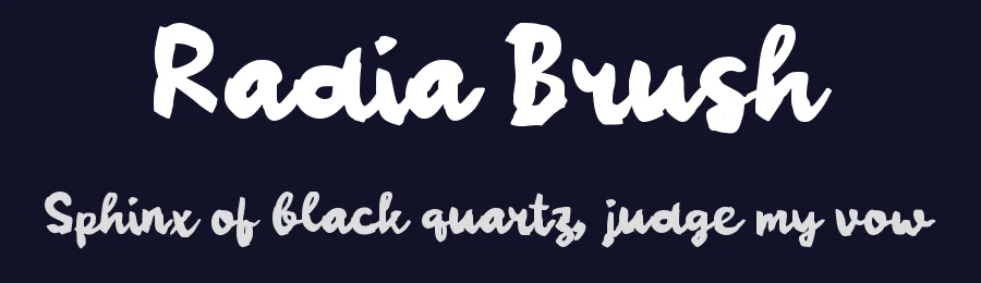 Radia Brush by wepfont.com — Script Handwritten Font — thumbnail 2