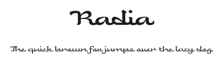 Radia by Afkari Studio — Decorative Font