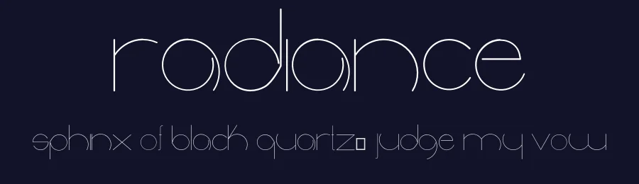 Radiance by Manuel Ramos — Decorative Font — thumbnail 2
