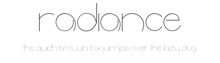 Radiance by Manuel Ramos — Decorative Font