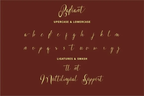 Radiant Font by GFRcreative — Script Handwritten Font — thumbnail 4