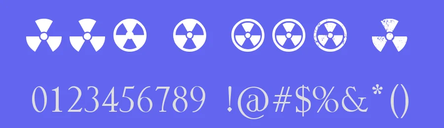 Radiation by D3 — Dingbats Font — thumbnail 3
