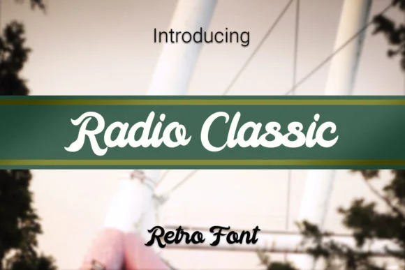 Radio Classic Font by RoninDesign โ Script Handwritten Font