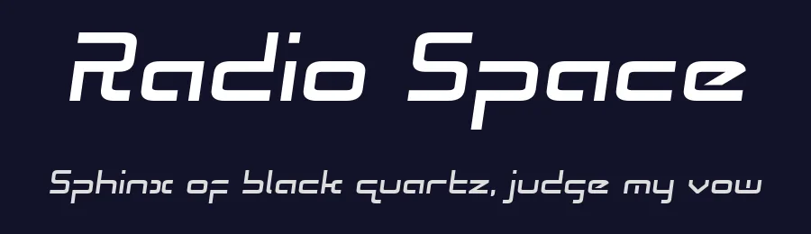 Radio Space by Iconian Fonts — Display Font — thumbnail 2