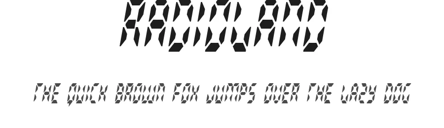 Radioland by Pizzadude β Display Font