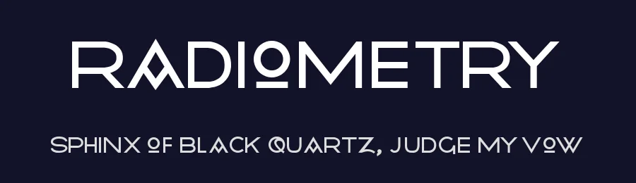 Radiometry by James Barnardo — Sans Serif Font — thumbnail 2
