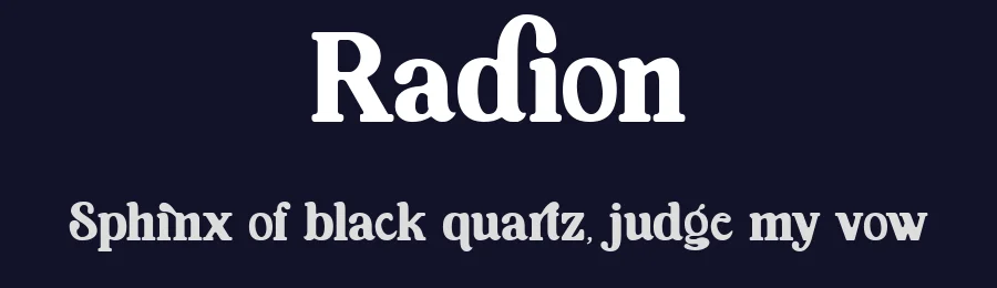 Radion by Rian Dryana — Decorative Font — thumbnail 2