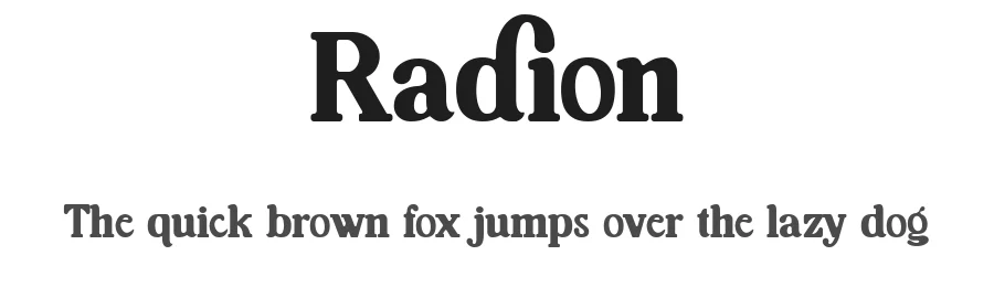 Radion by Rian Dryana — Decorative Font