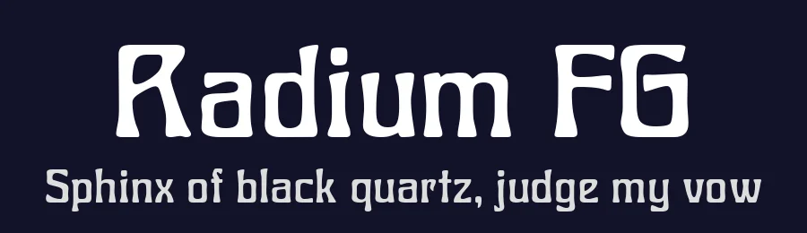 Radium FG by FontGrube AH — Decorative Font — thumbnail 2