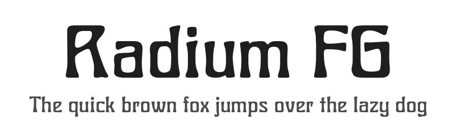 Radium FG by FontGrube AH — Decorative Font