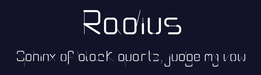 Radius by Carolina Bettencourt — Display Font — thumbnail 2