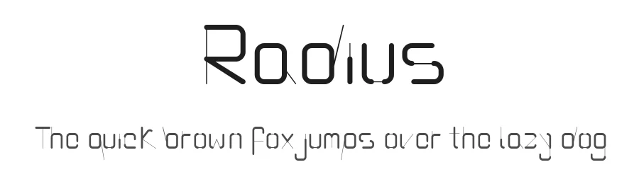 Radius by Carolina Bettencourt — Display Font