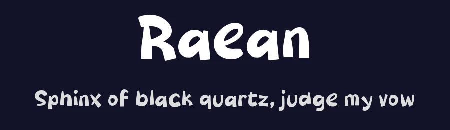 Raean by wepfont.com — Decorative Font — thumbnail 2