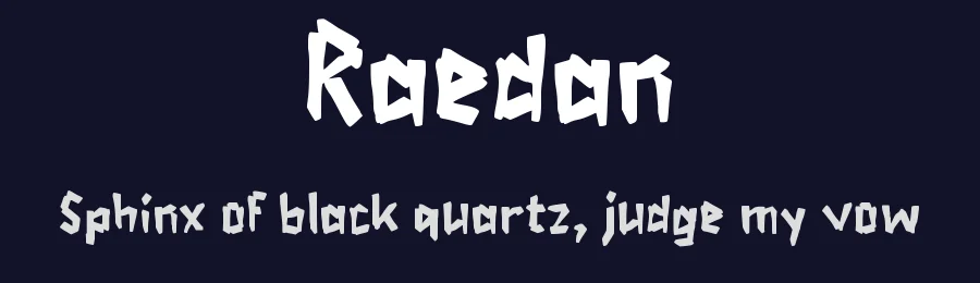 Raedan by wepfont.com — Decorative Font — thumbnail 2