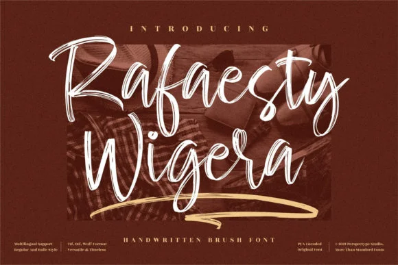 Rafaesty Wigera Font by Perspectype — Script Handwritten Font