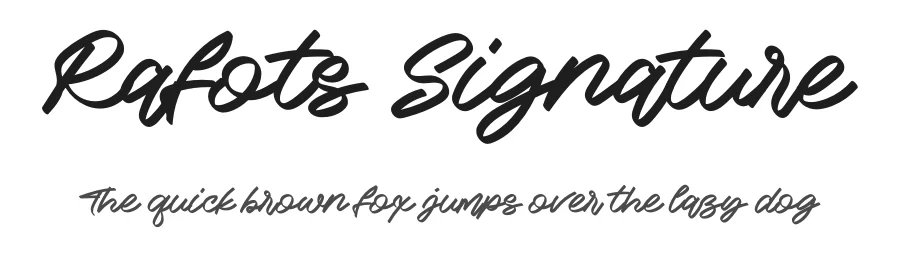 Rafots Signature