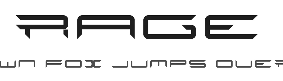 Rage by Gregor H. β Display Font