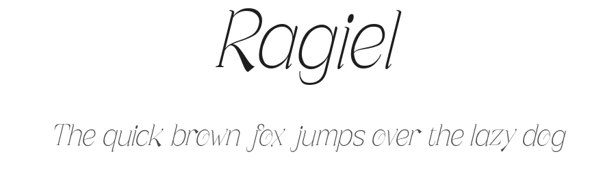 Ragiel by Greentrik6789 — Serif Font