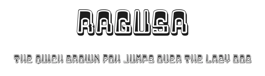 Ragusa by Vladimir Nikolic — Decorative Font