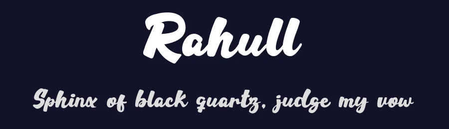 Rahull by Khurasan — Script Handwritten Font — thumbnail 2