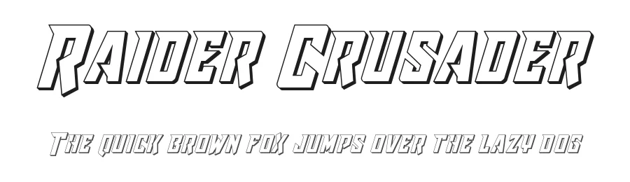 Raider Crusader by Iconian Fonts — Display Font