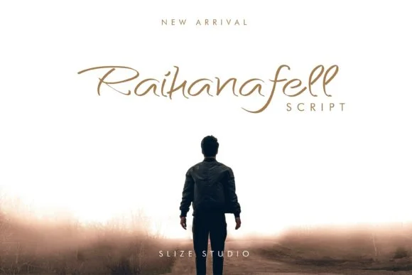 Raihanafell Font by Zavira Mumtaz — Script Handwritten Font