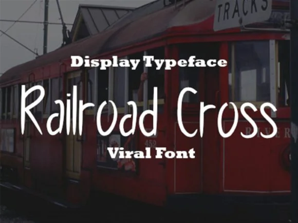 Railroad Cross Font by scriptstrategy — Script Handwritten Font