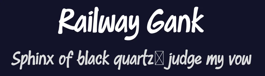 Railway Gank by Ikiiko Type — Script Handwritten Font — thumbnail 2