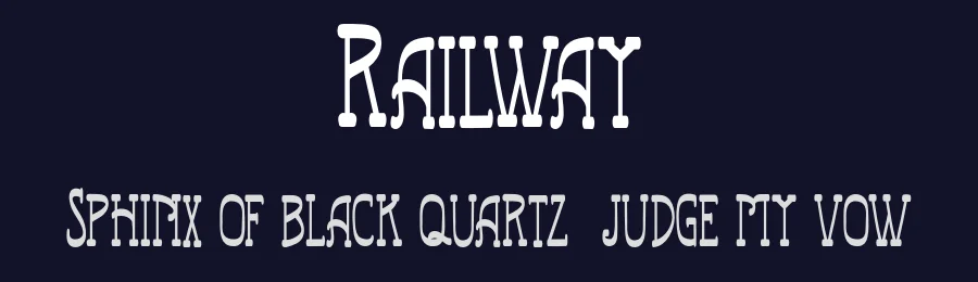 Railway by Vunira Design — Decorative Font — thumbnail 2