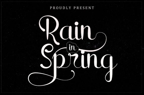 Rain in Spring Font by Dedi Art Studio — Script Handwritten Font