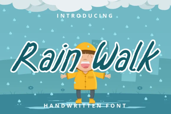 Rain Walk Font by nicetrip7 — Script Handwritten Font